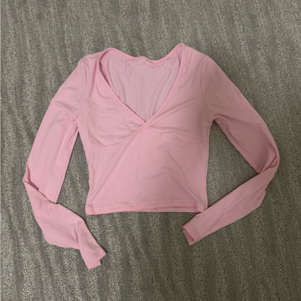 Pink Long Sleeve Women's Top